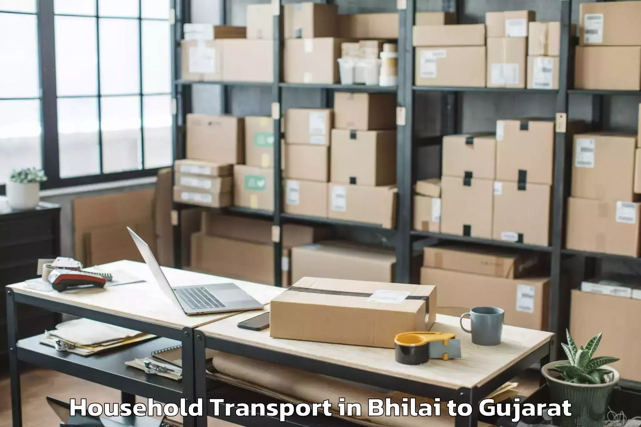 Leading Bhilai to Vaghodia Household Transport Provider